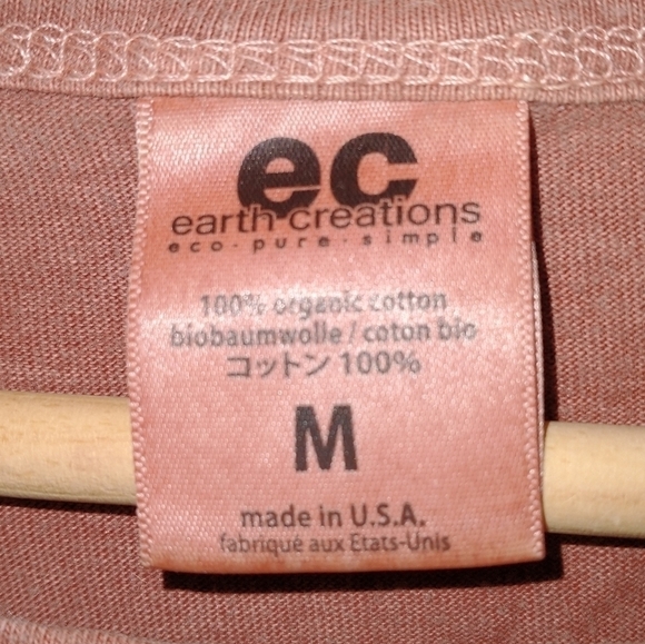 Equestrian Quarter Sleeve Blouse Brown Tan Horse Cowgirl Cowboy Southwest M - Picture 3 of 3